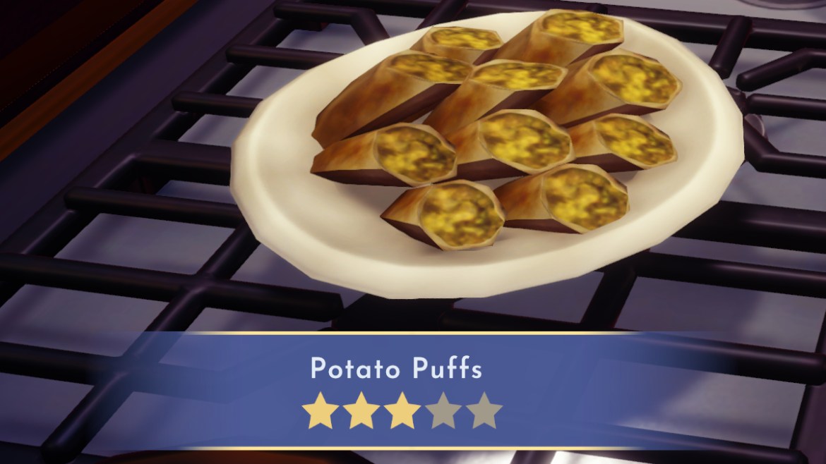 A screenshot of Potato Puffs in Disney Dreamlight Valley.