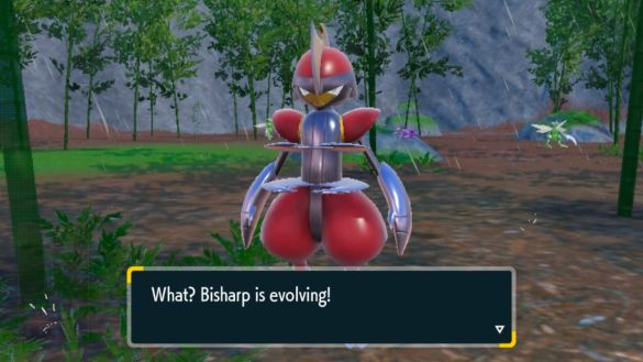 Evolving Bisharp to Kingambit in Pokemon Scarlet and Violet