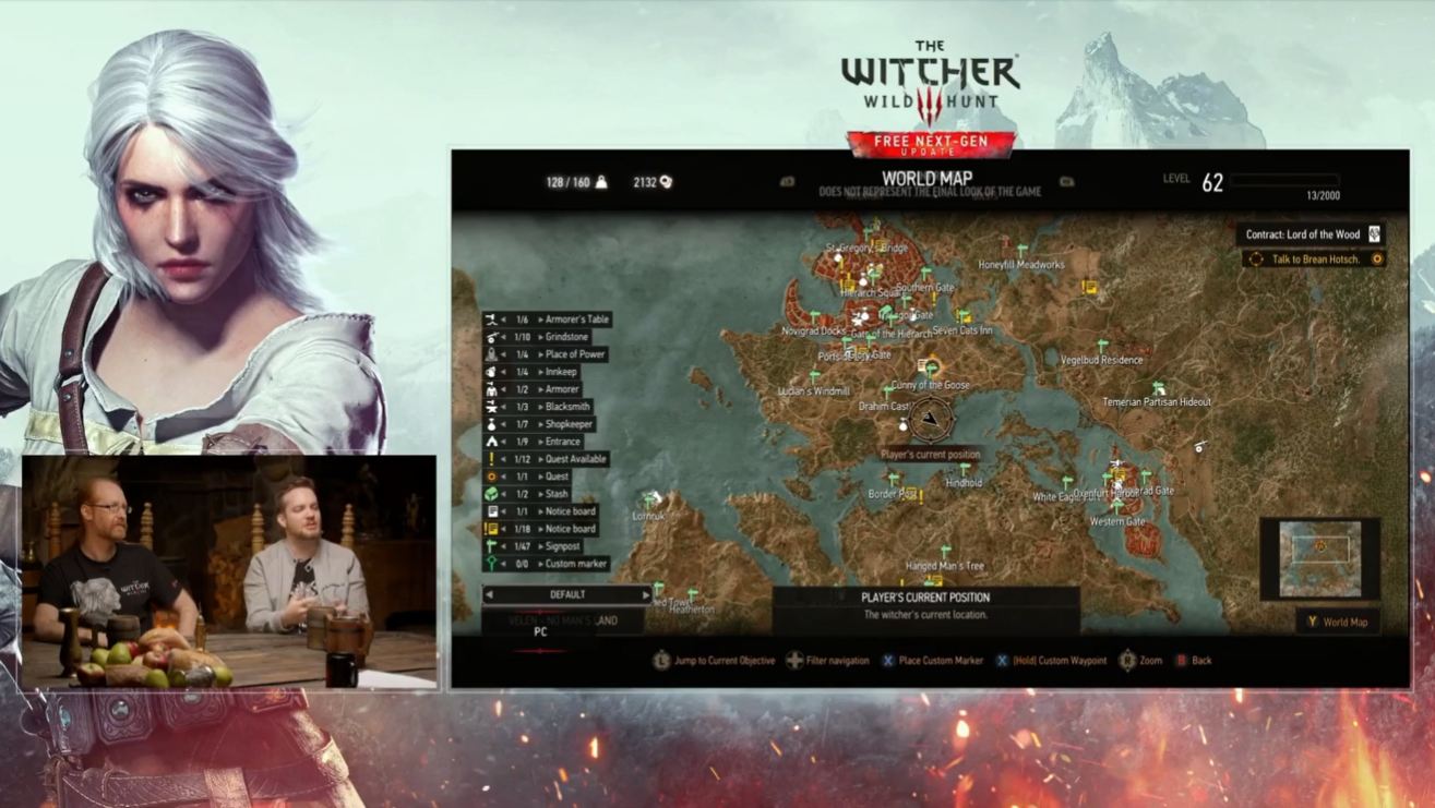 The Witcher 3 Wild Hunt Next Gen Upgrade What We Learned From The   The Witcher 3 Map Filters 