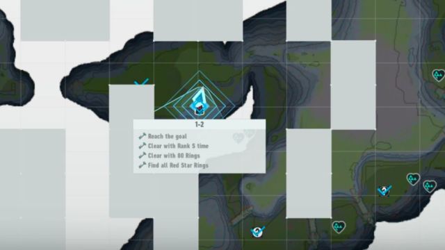 Sonic Frontiers Portal 1-2 Map