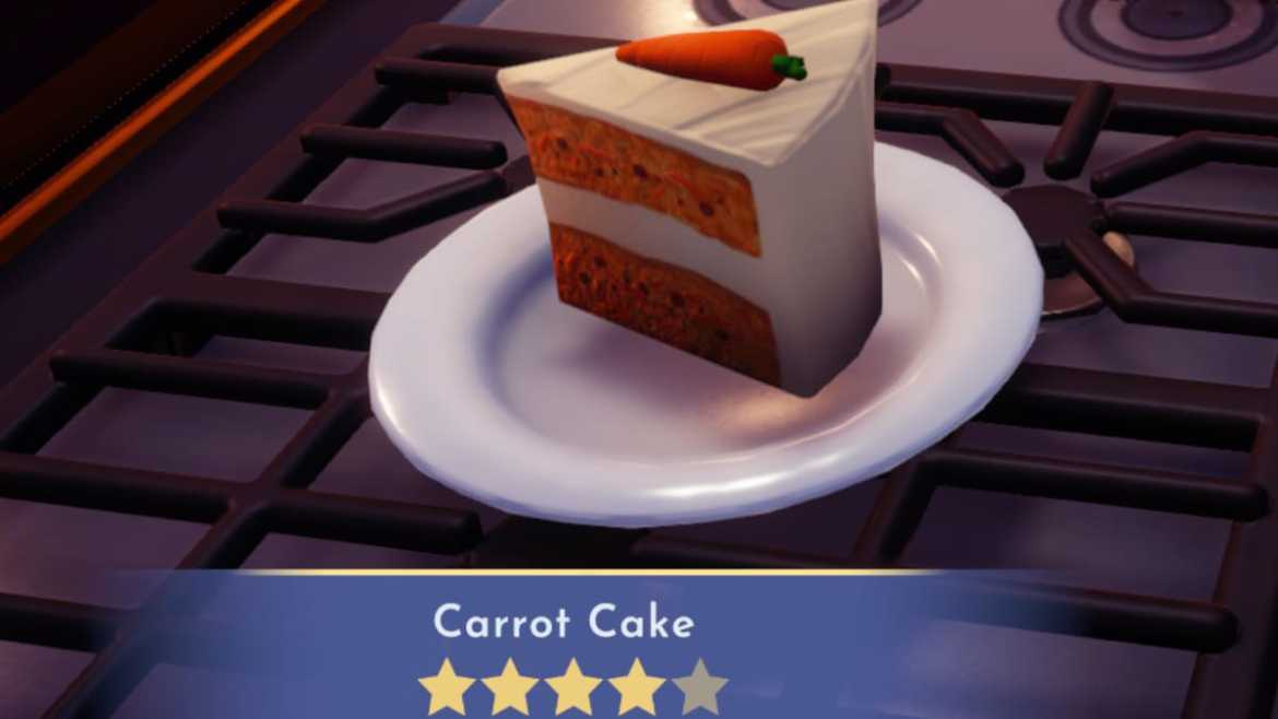 Disney Dreamlight Valley Carrot Cake Recipe