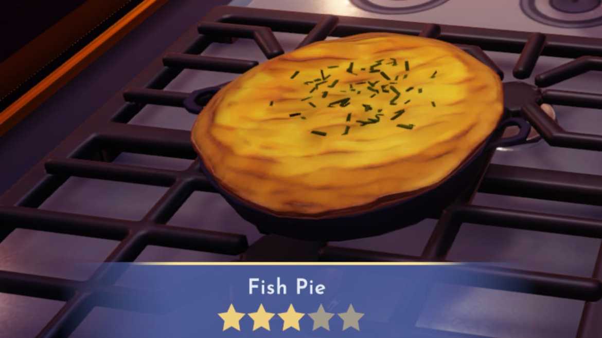 Disney Dreamlight Valley Fish Pie Recipe