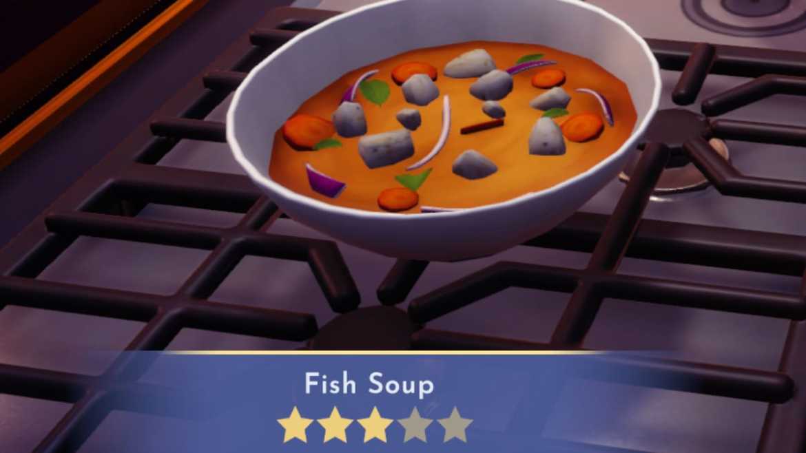 Disney Dreamlight Valley Fish Soup Recipe
