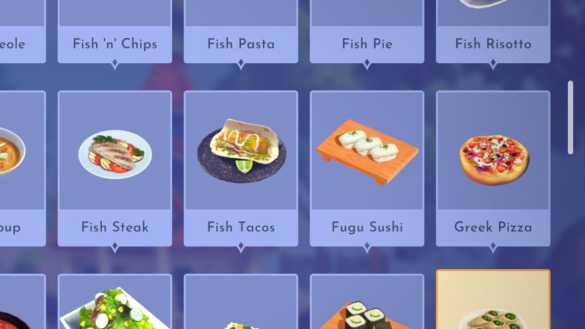 Disney Dreamlight Valley Fugu Sushi Recipe