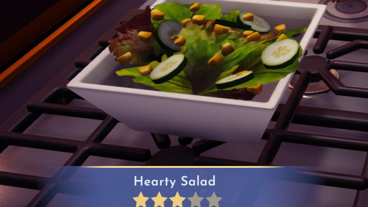 Disney Dreamlight Valley Hearty Salad Recipe