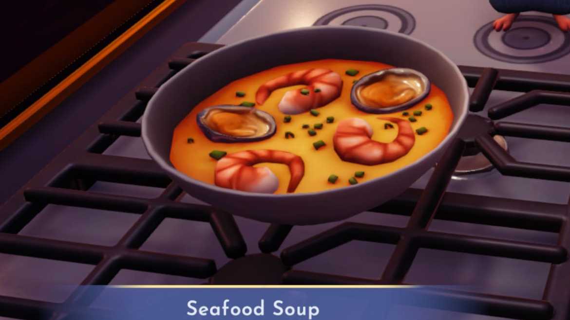 Disney Dreamlight Valley Seafood Soup Recipe