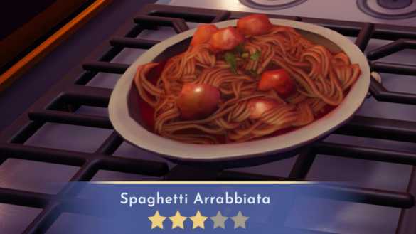 Disney Dreamlight Valley Spaghetti Arrabbiata Recipe