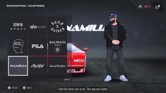 All Licenced Clothing Brands in Need for Speed Unbound - Listed
