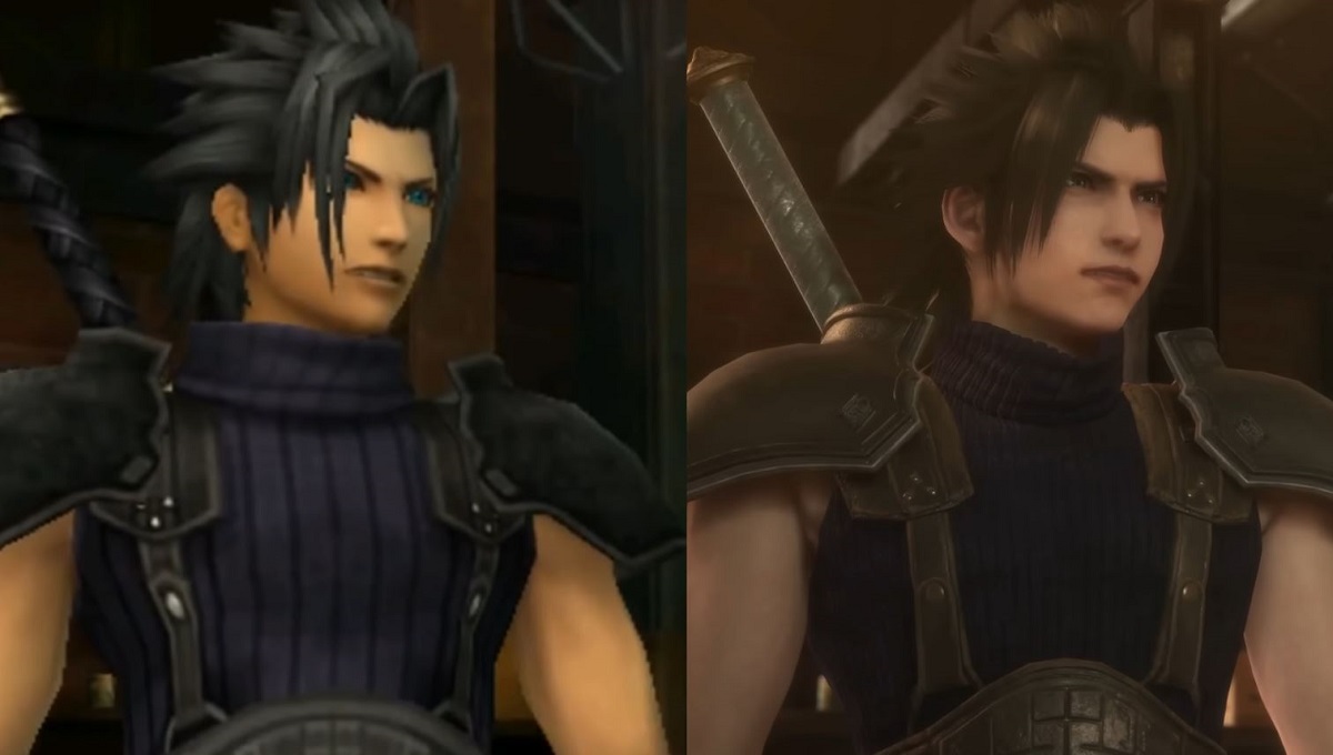 Crisis Core: Final Fantasy VII Reunion graphics comparison, changes