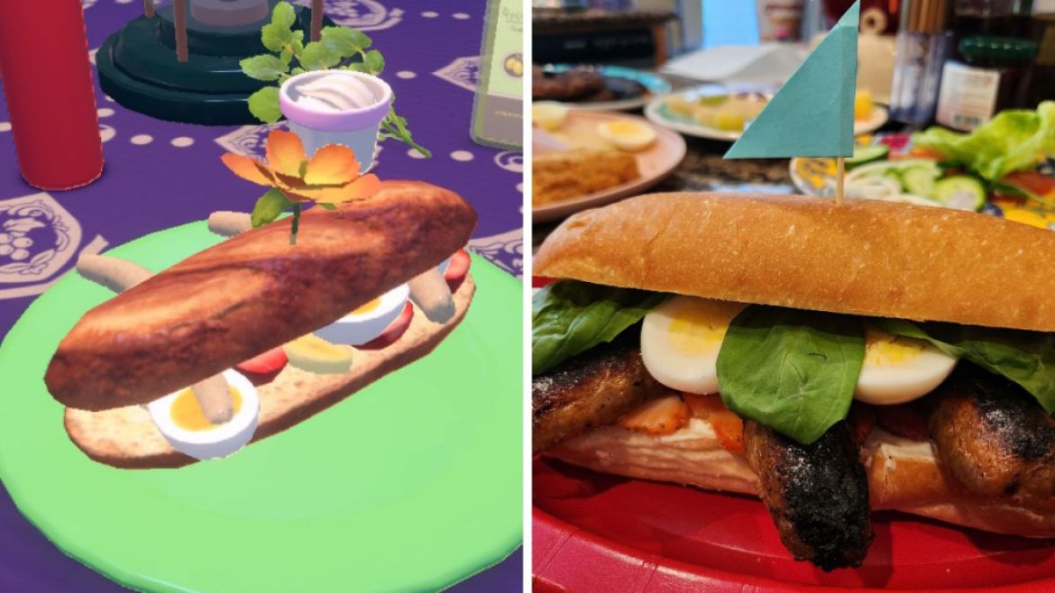 Pokemon Scarlet and Violet Sandwich in Real Life 3