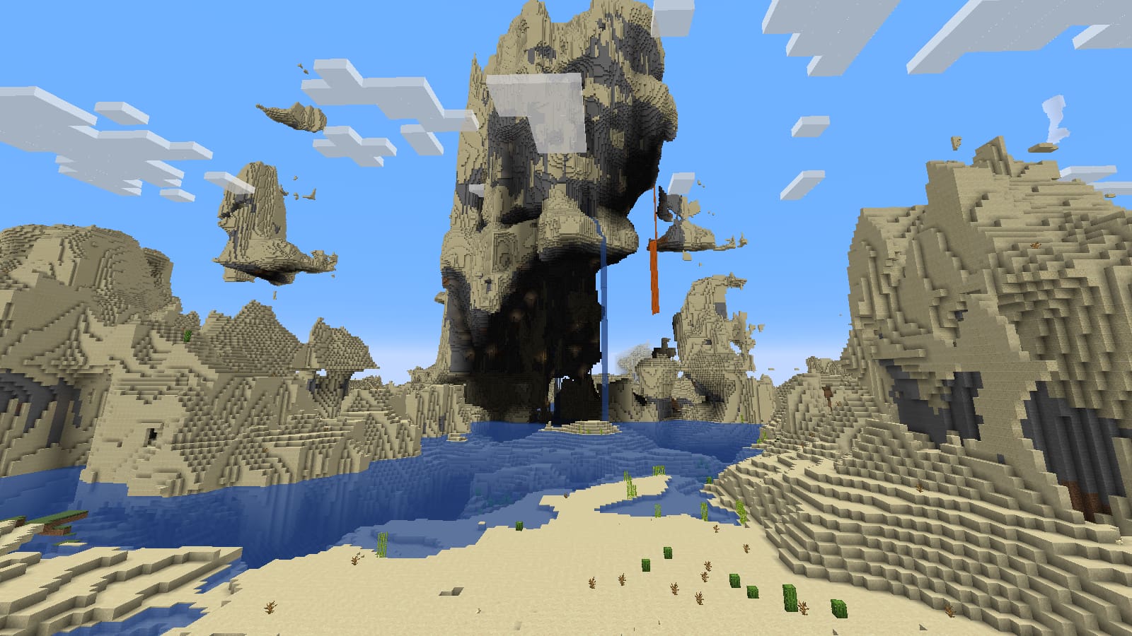 Minecraft petualangan pasir yang diperkuat