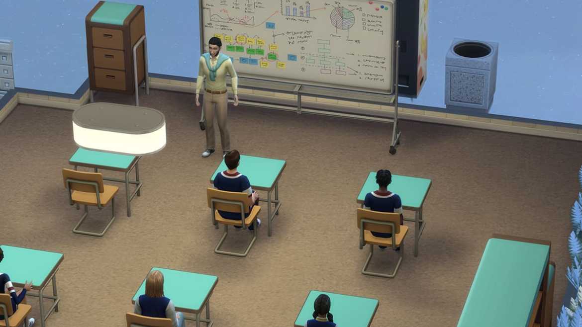 Detention in The Sims 4 High School Years