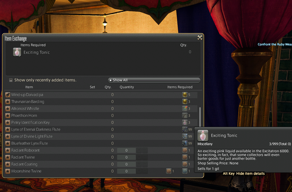 FFXIV How to Get the Exciting Tonic Prima Games