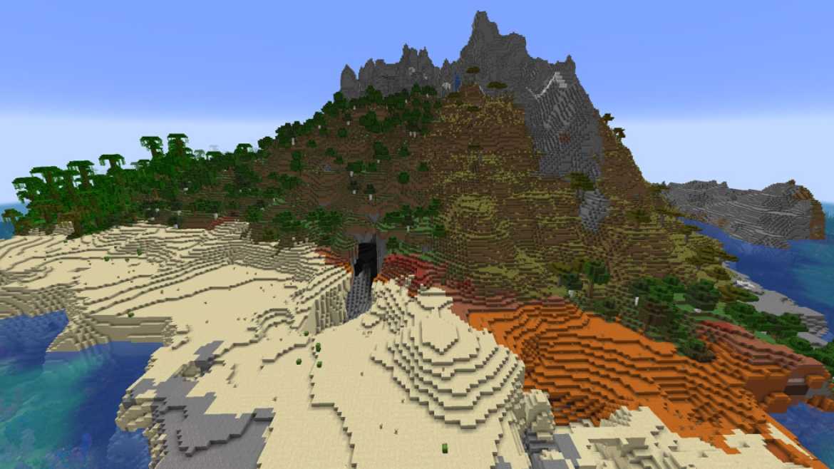 Lot of Biomes Minecraft Aesthetic Seed Honorable Mention