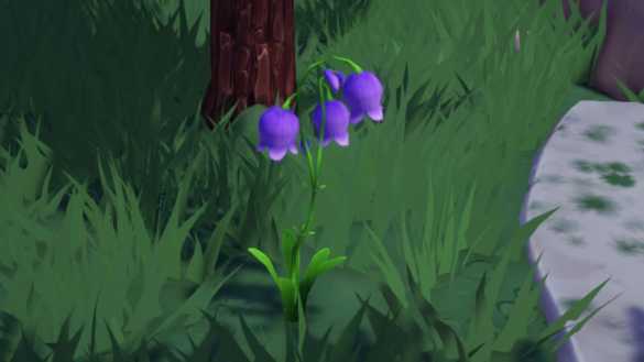 Purple Bell Flowers in Disney Dreamlight Valley