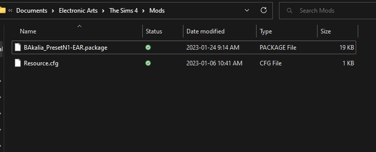 The Sims 4 Mods Installation Folder