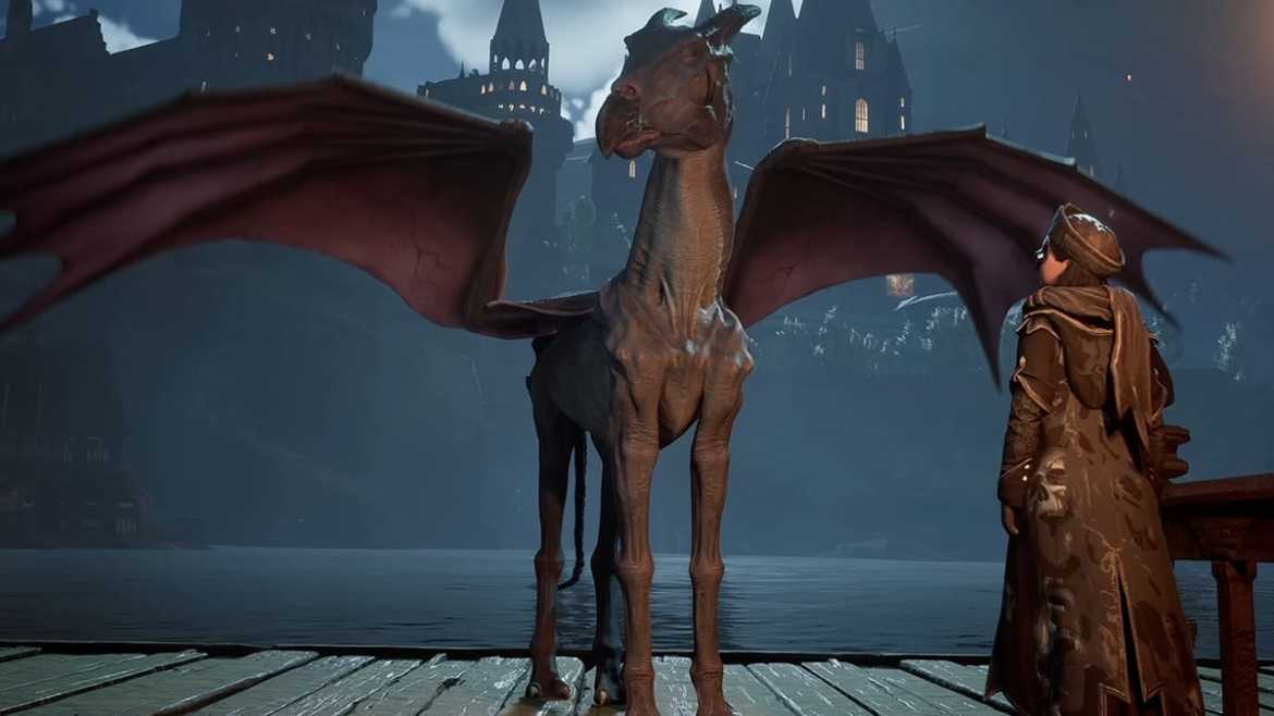 Thestral Mount in Hogwarts Legacy