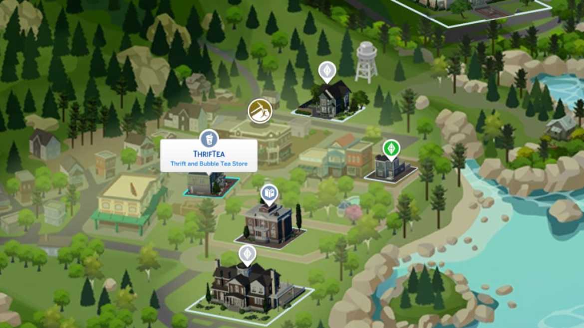 ThrifTea Location The Sims 4 High School Years