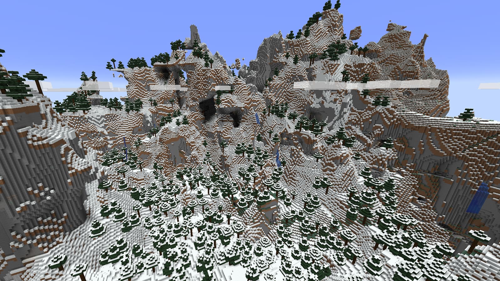 Minecraft musim dingin yang indah