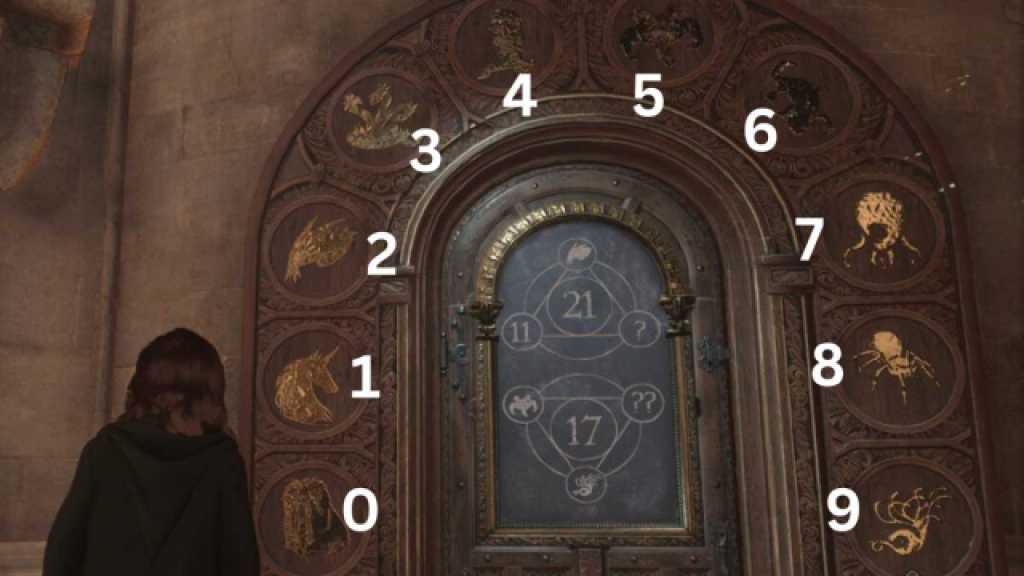 Hogwarts Door 13 21 Puzzle Hogwarts Legacy 