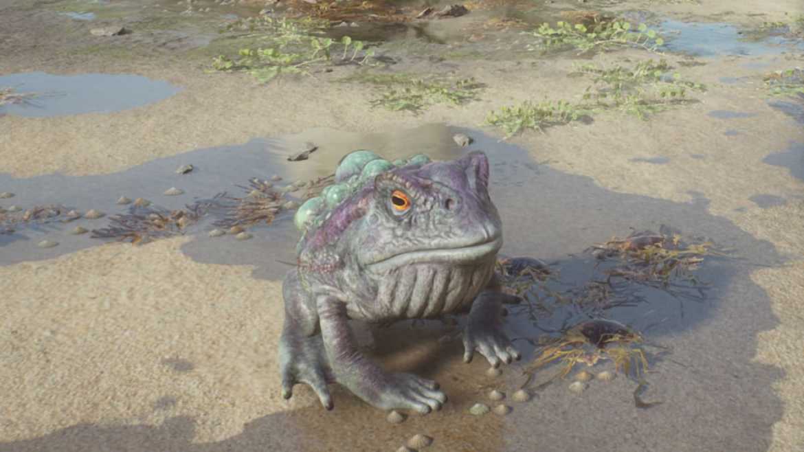 Giant Purple Toad Hogwarts Legacy