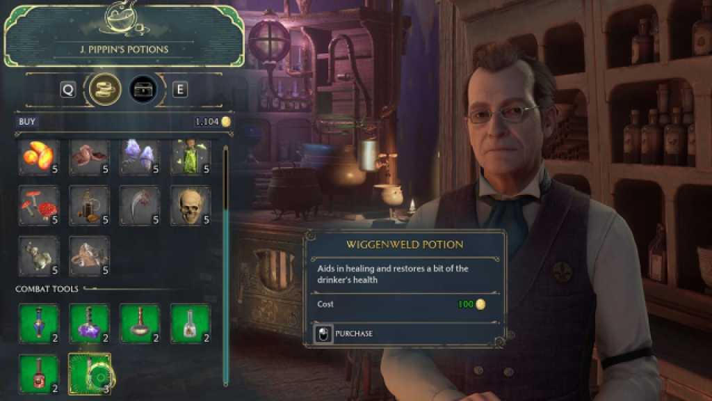 J Pippins Health Potions in Hogwarts Legacy