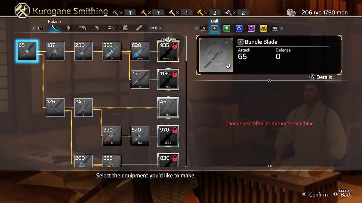 How To Buy And Forge Weapons At The Blacksmith In Like A Dragon: Ishin ...