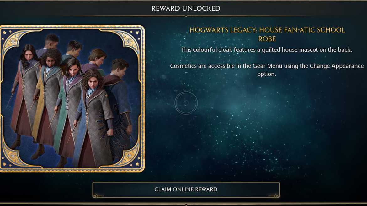 Wizarding World Exclusive Rewards in Hogwarts Legacy