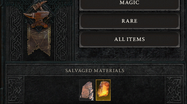 Diablo 4 Veiled Crystals After Salvage