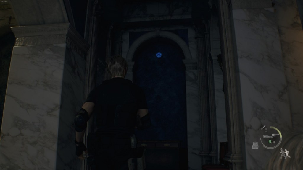 Resident Evil 4 Remake Grand Hall Blue Medallion 1