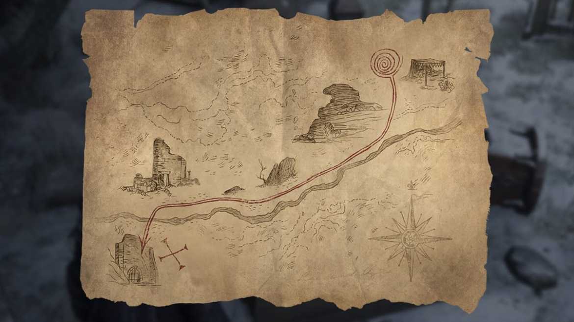 Rowland Map Follow His Trail in Hogwarts Legacy