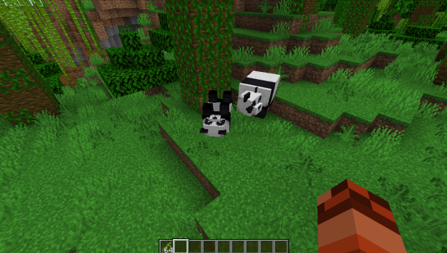 What do pandas eat in Minecraft?