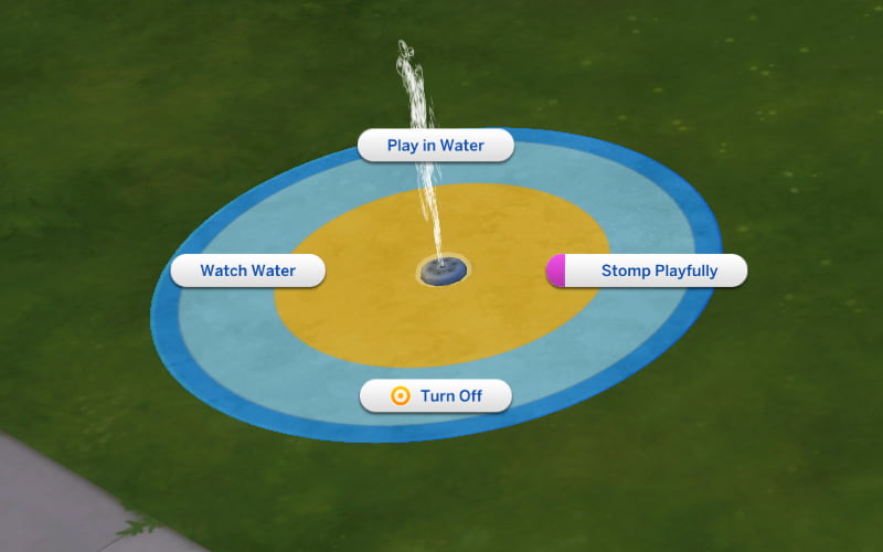 Sims 4 Growing Together Splash Pad Options