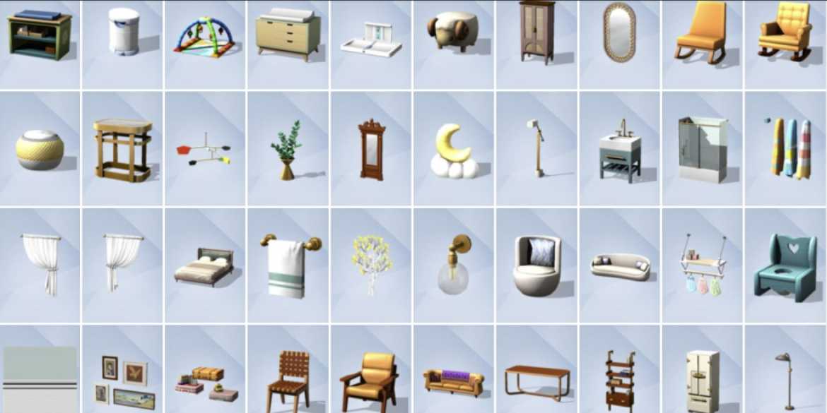 The Sims 4 Growing Together Furniture Items