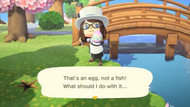 Animal Crossing Fishing for Water Eggs