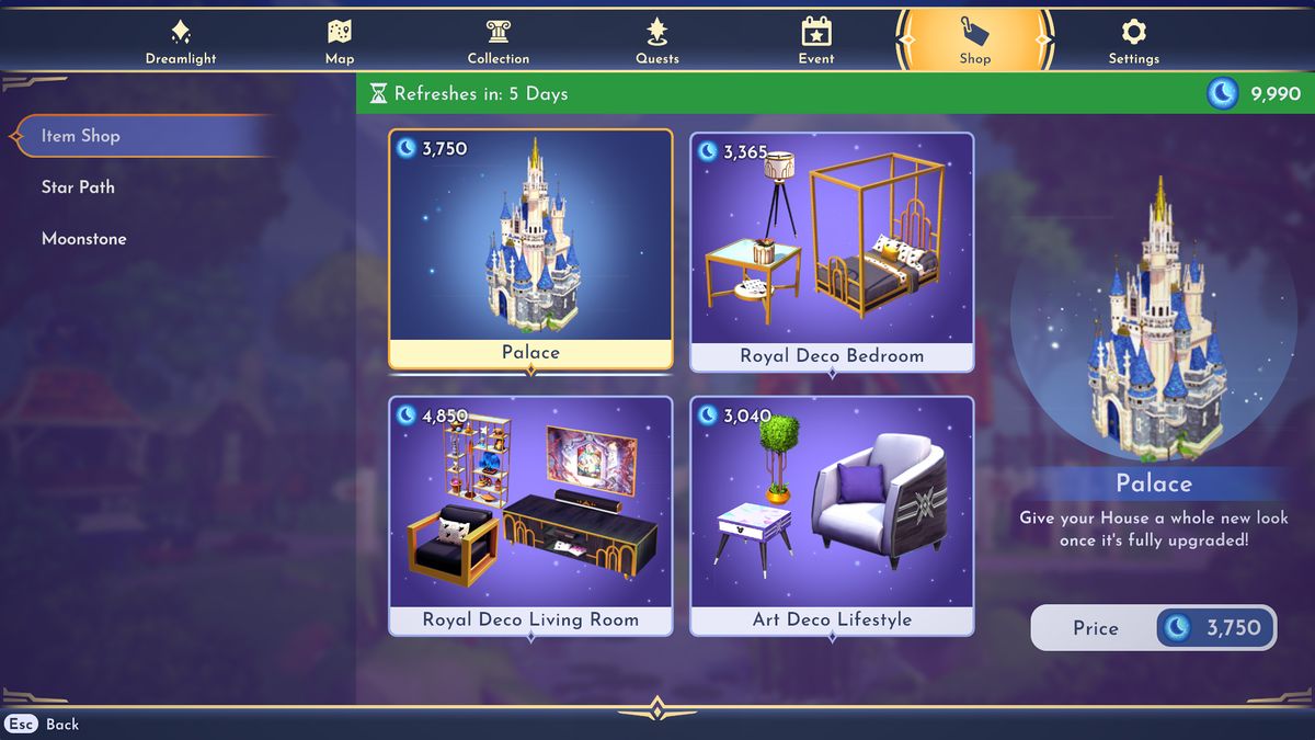 Disney Dreamlight Valley Premium Shop: How To Buy All Items & Refresh ...