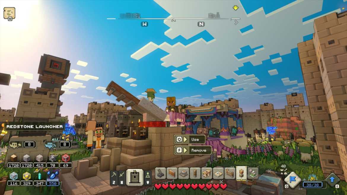Minecraft Legends Stone Structures for Village Defence