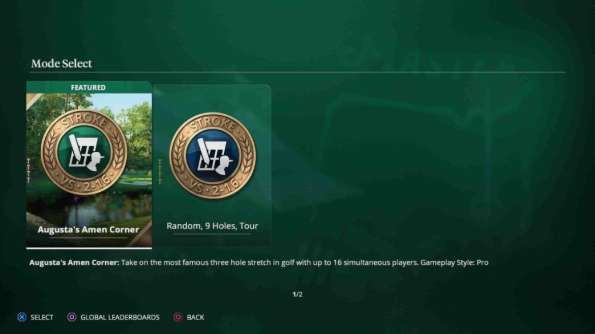 EA Sporst PGA Tour | Private Game Mode