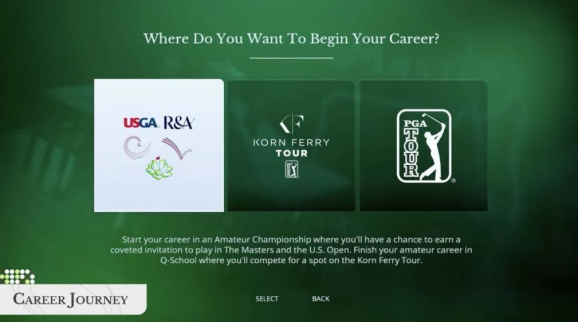 EA Sports PGA Tour - Road to the masters | game modes
