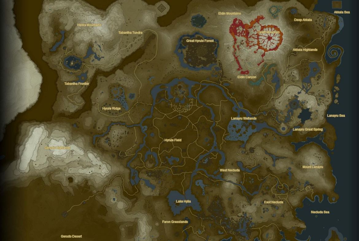 How Big is the Tears of the Kingdom Map vs Breath of the Wild