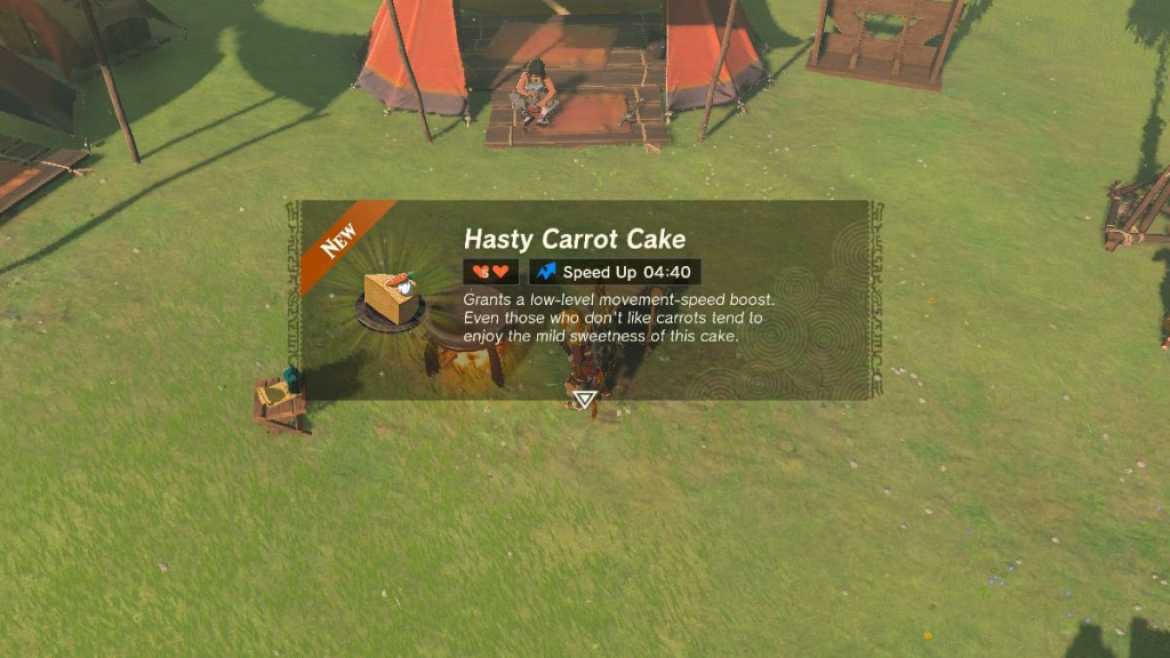 Carrot Cake Dish in Tears of the Kingdom