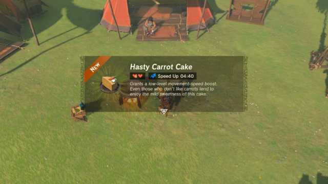 Carrot Cake Dish in Tears of the Kingdom
