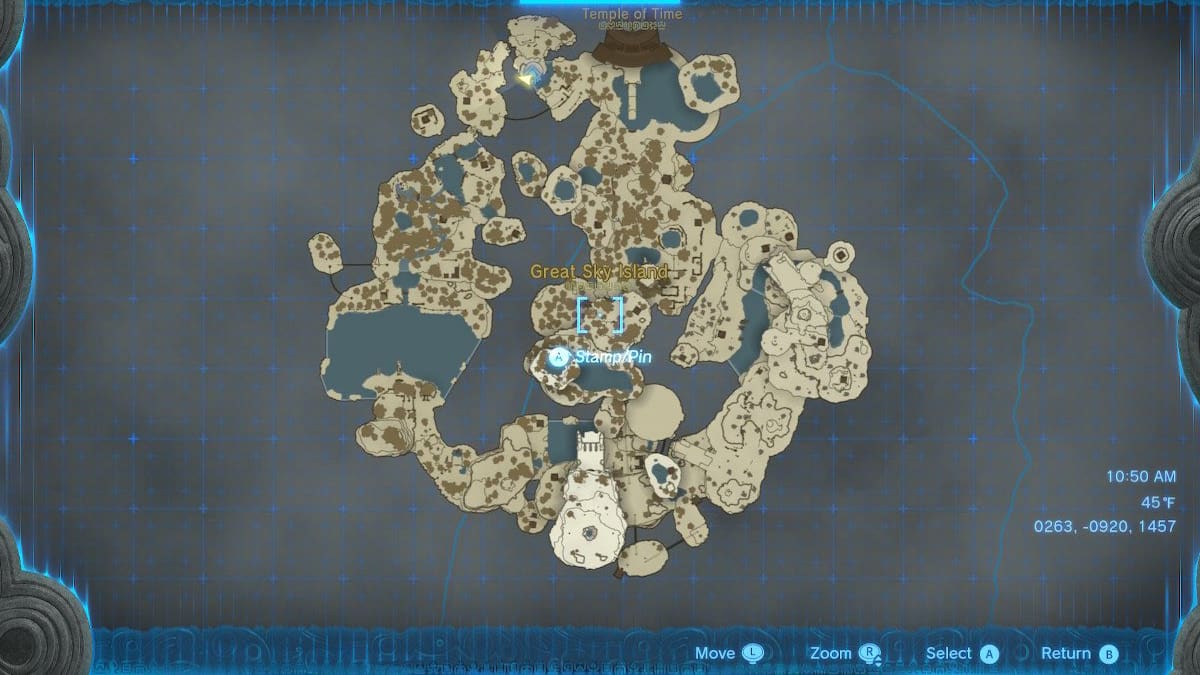 Full World Map for Legend of Zelda Tears of the Kingdom