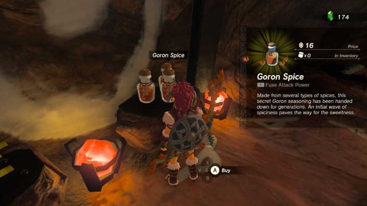Goron Spice General Store Price in TOTK