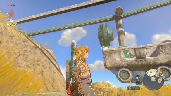 How to Cross Broken Rails With the Cart on Great Sky Island in Zelda Tears of the Kingdom