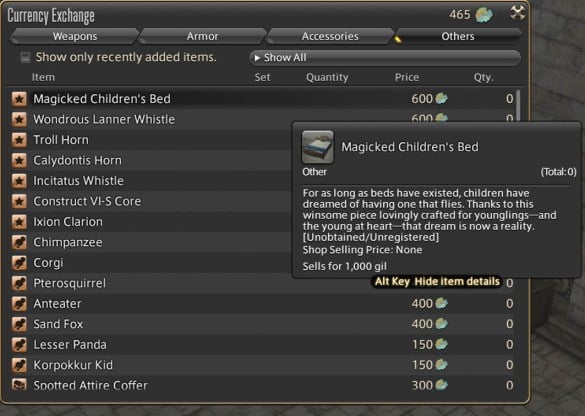 FFXIV: How to Get the Magicked Children's Bed - Prima Games