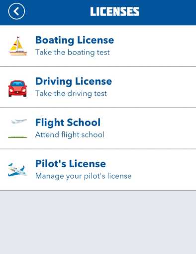 Pilot License and Flight School BitLife