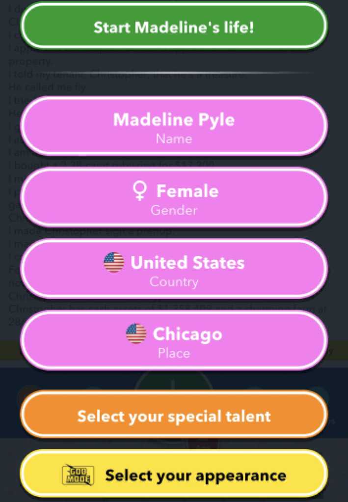 Starting a New Life in Illinois in BitLife