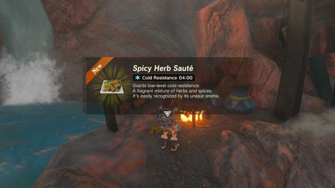 TOTK Cooking with Goron Spice