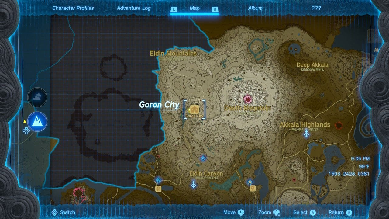 Where is Goron City in Tears of the Kingdom (TOTK)? Answered Prima